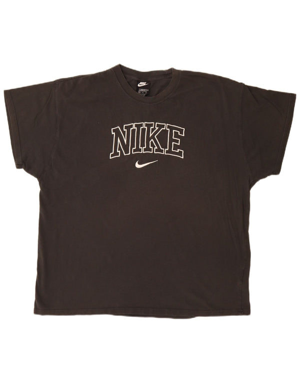 Męski T-shirt NIKE o luźnym kroju z grafiką, 2XL, czarna, bawełniana
