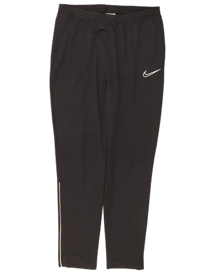 Damskie spodnie dresowe NIKE Dri Fit UK 14, duże, czarne, poliestrowe