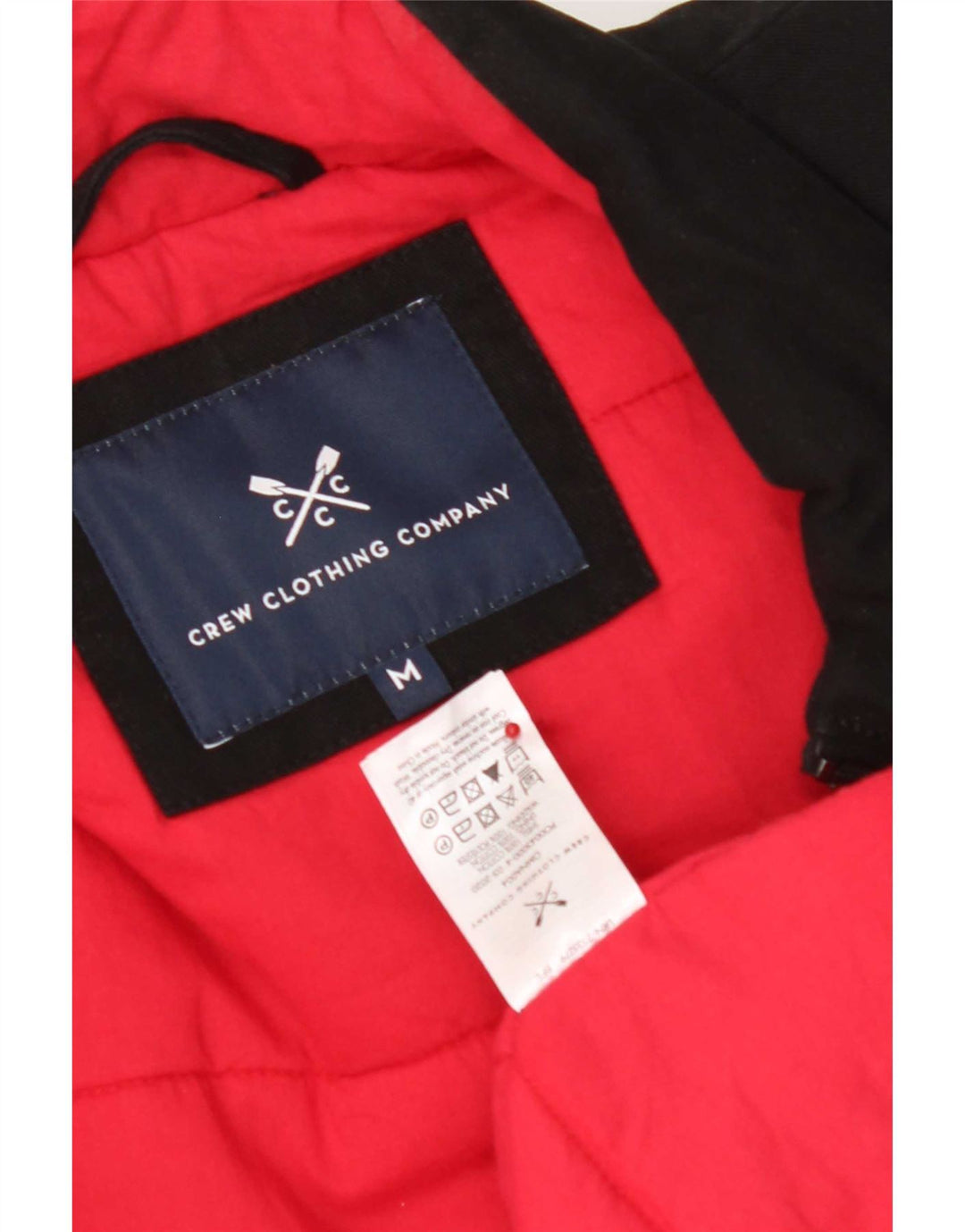 Crew Clothing Męska kamizelka UK 38 Średnia czarna bawełna