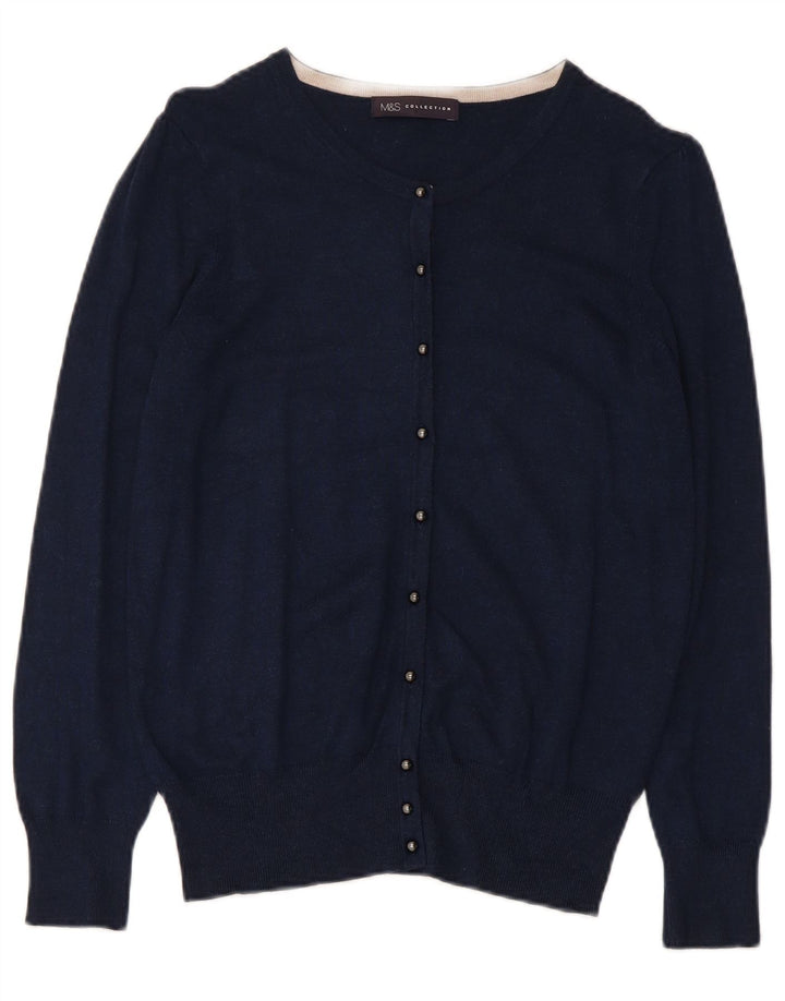 Sweter damski Marks & Spencer UK 12, średni granatowy, wiskoza