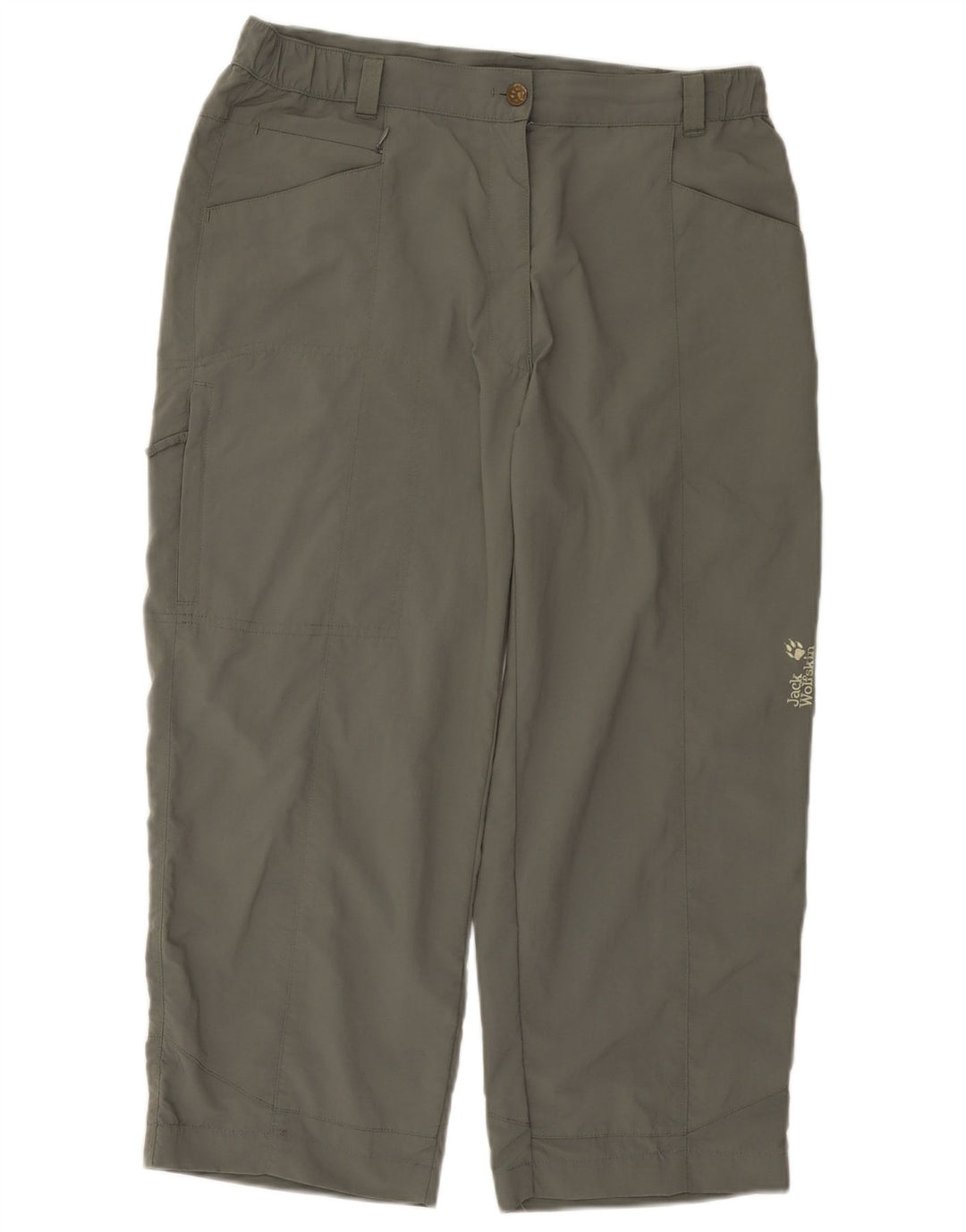 Damskie spodnie cargo Jack Wolfskin W32 L23 Khaki, poliamid