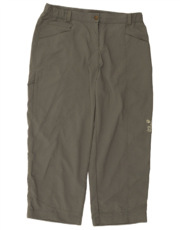 Damskie spodnie cargo Jack Wolfskin W32 L23 Khaki, poliamid