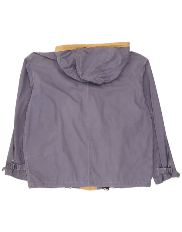 Vintage męska kurtka bomber z kapturem UK 42 XL niebieska