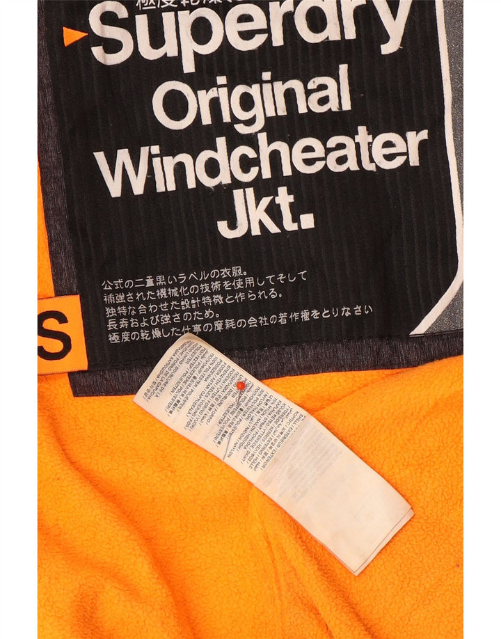 Męska kurtka wiatrówka z kapturem Superdry Windcheater UK 36 Small Grey
