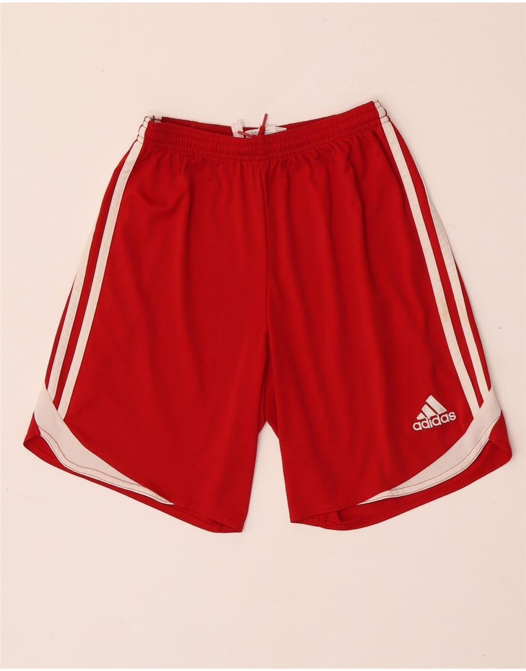 Adidas Męskie Spodenki sportowe Climacool XS Czerwony poliester z blokami kolorów