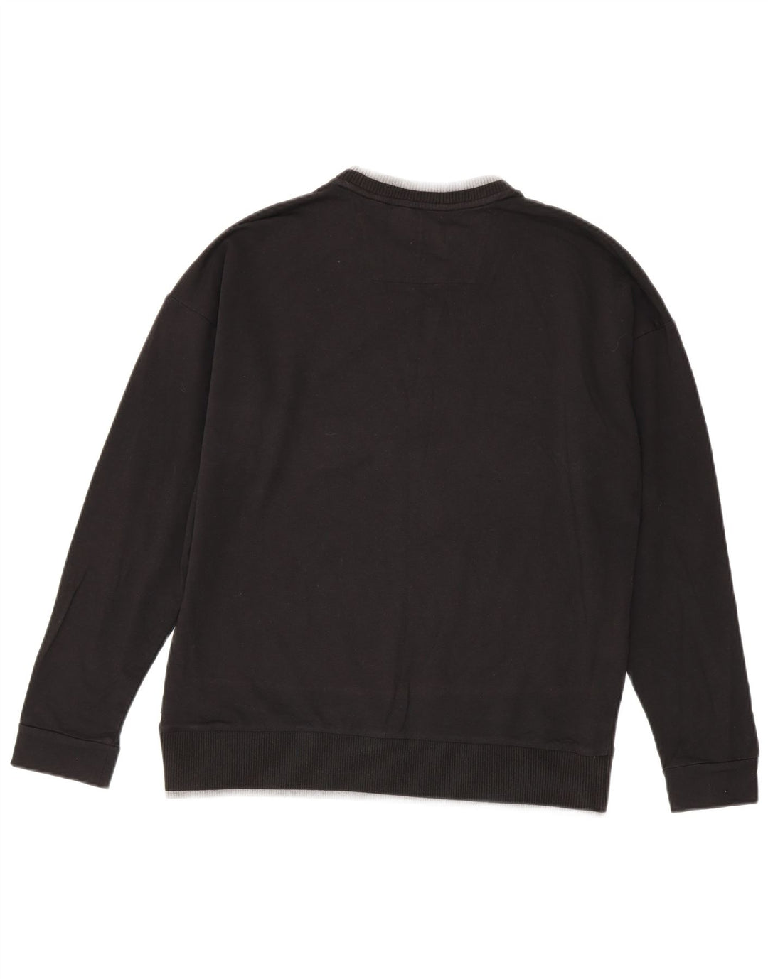 Męski sweter z okrągłym dekoltem Calvin Klein, mały, czarny, bawełniany