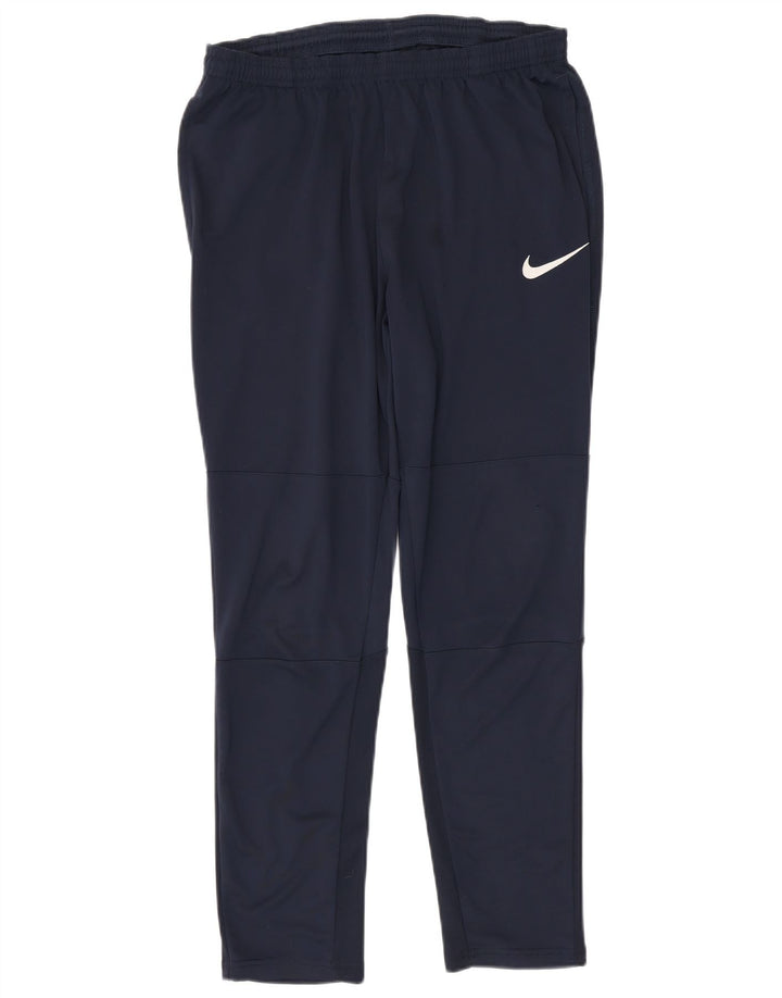 Męskie spodnie dresowe NIKE Dri Fit, średni granatowy poliester
