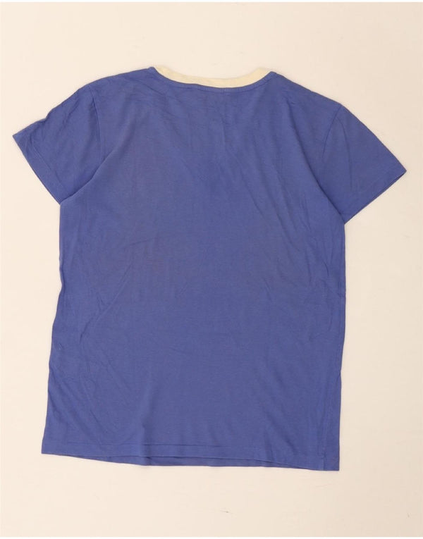 Damska koszulka Ralph Lauren Top UK 10 Small Blue Colourblock Cotton