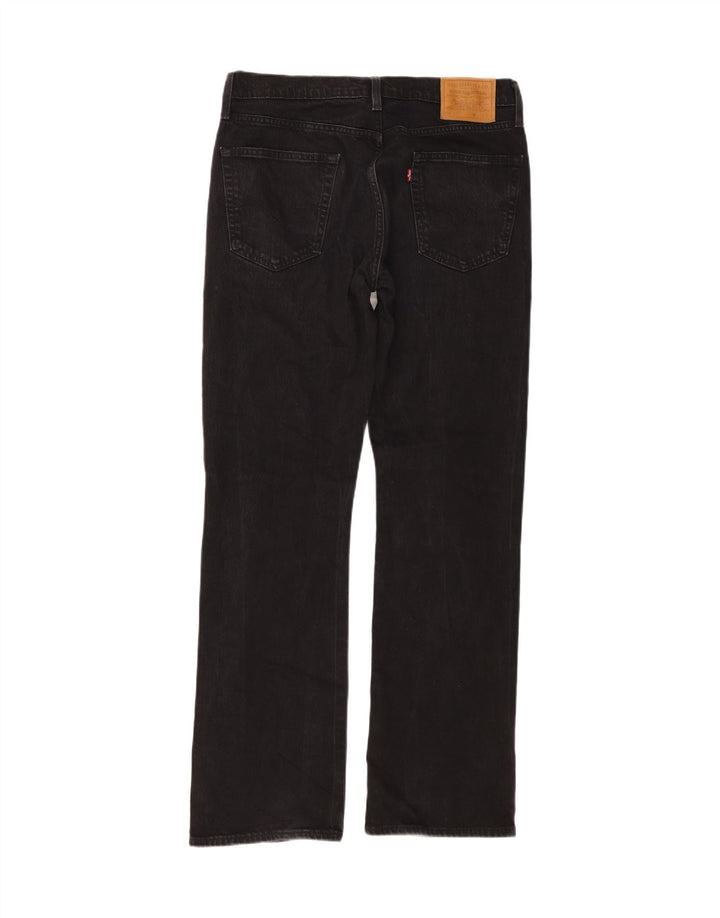 Męskie jeansy Levi's 527 Bootcut W33 L34 Czarna bawełna