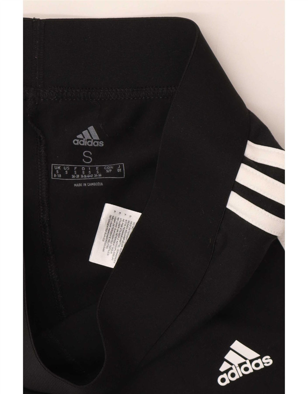 Legginsy Damskie Adidas UK 8/10 Małe Czarne Bawełniane