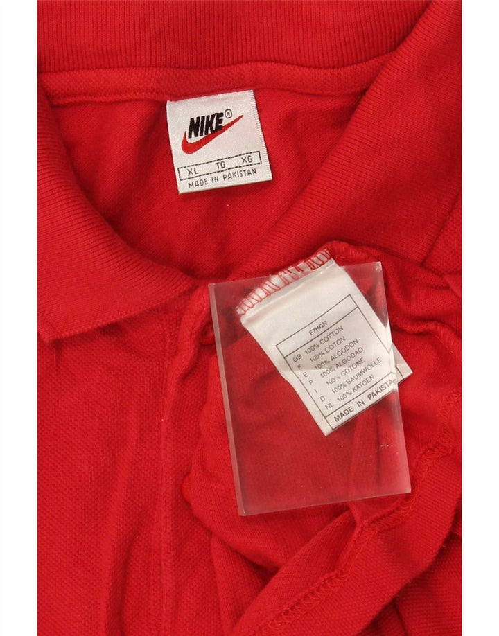 Męska koszulka polo Nike XL, czerwona, bawełniana