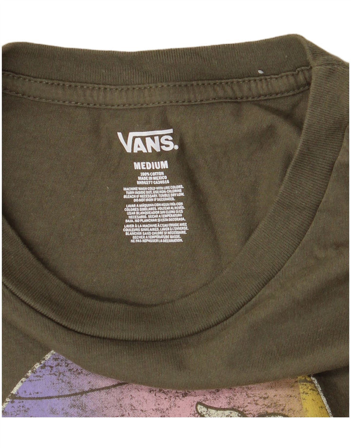 Chłopięcy T-shirt z grafiką Vans, 10-11 lat, średnia, bawełniana khaki