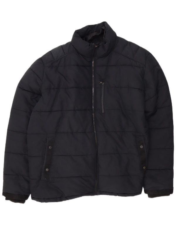 Marks & Spencer Męska ocieplana kurtka UK 46 3XL Czarny poliester