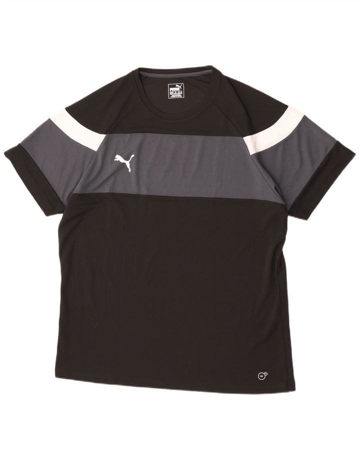 Męski T-shirt PUMA Top 2XL Czarny z blokami kolorów