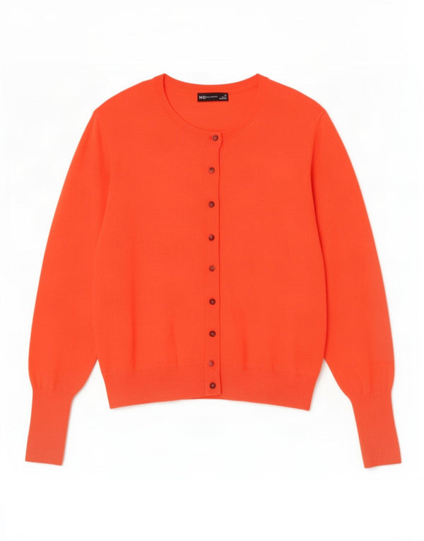 Marks & Spencer Damski sweter rozpinany UK 18 XL, pomarańczowy