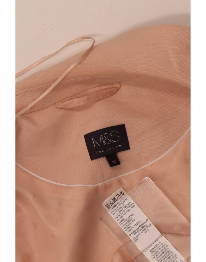 Marks & Spencer Damska marynarka bez rękawów z długimi rękawami, UK 10, mała, różowa