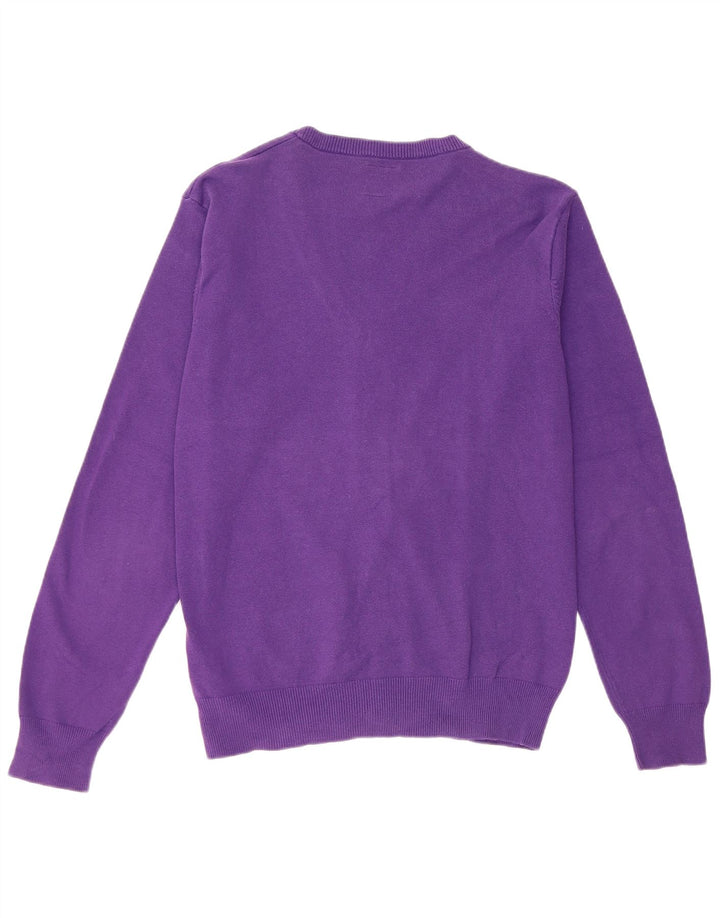 Męski sweter rozpinany JACK & JONES XL, fioletowy