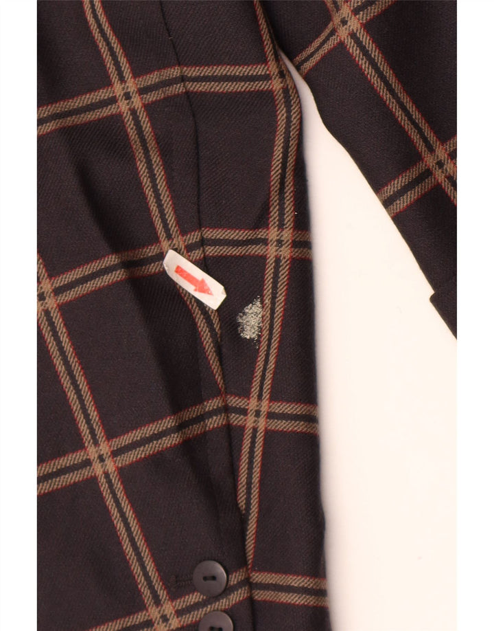 Damska marynarka Laurel Longline zapinana na 3 guziki EU 40 w średnią brązową kratę