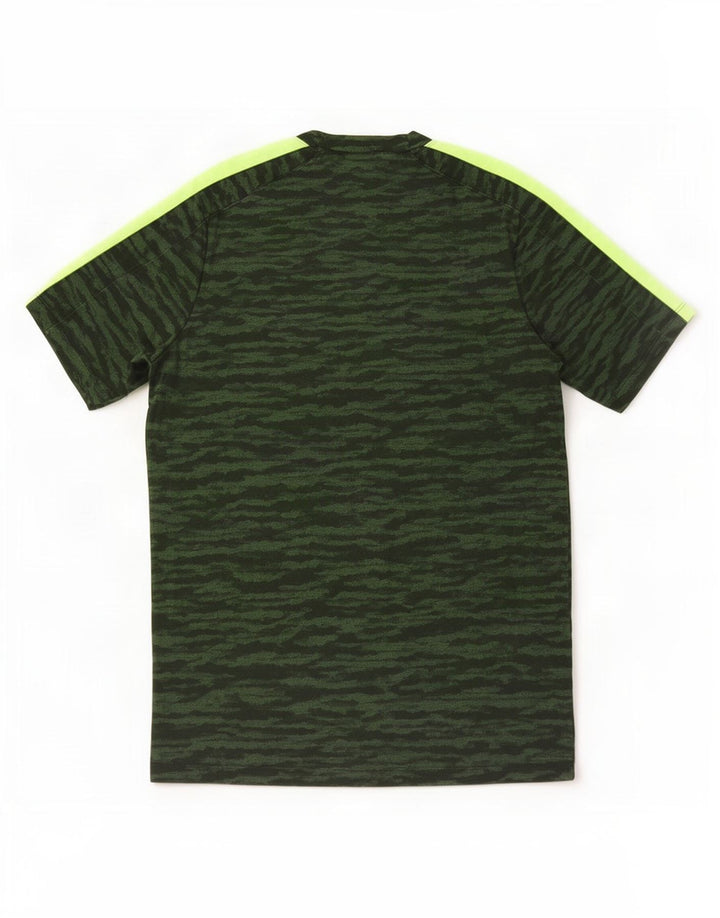 Męski T-shirt Nike Dri Fit Top, średni zielony kamuflaż, poliester