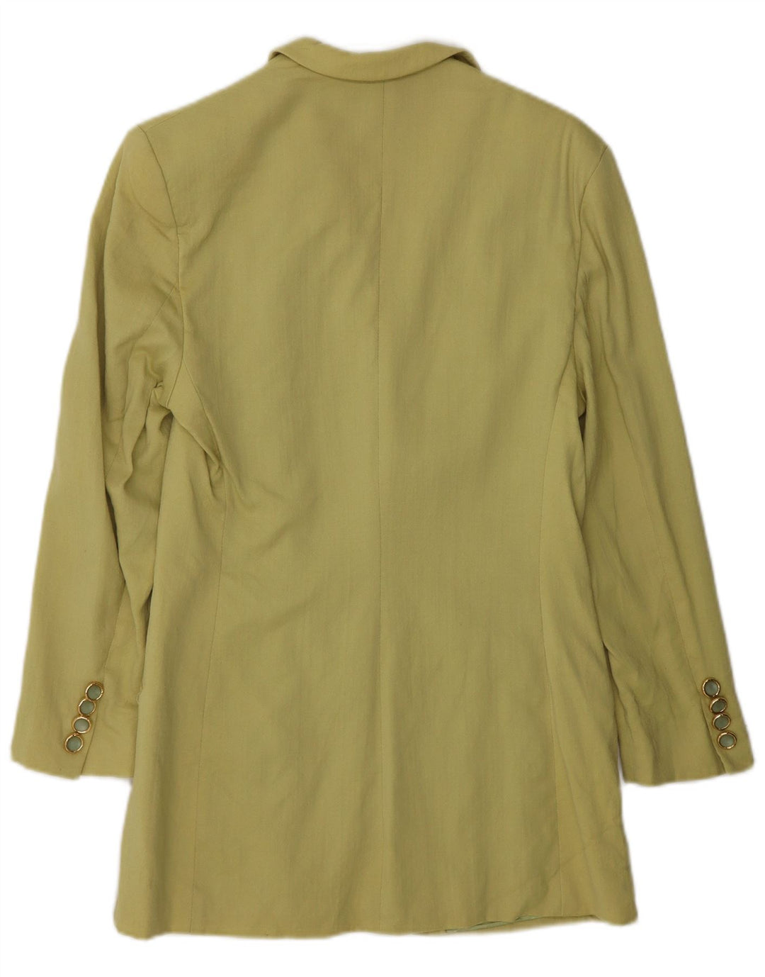 Vintage damska marynarka zapinana na 4 guziki IT 44, średnia wiskoza khaki
