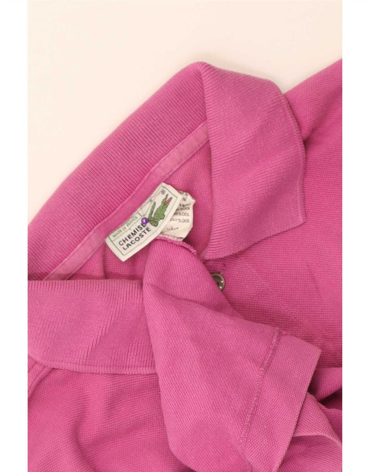 Męska koszulka polo Lacoste, rozmiar 3, mała, różowa, bawełniana