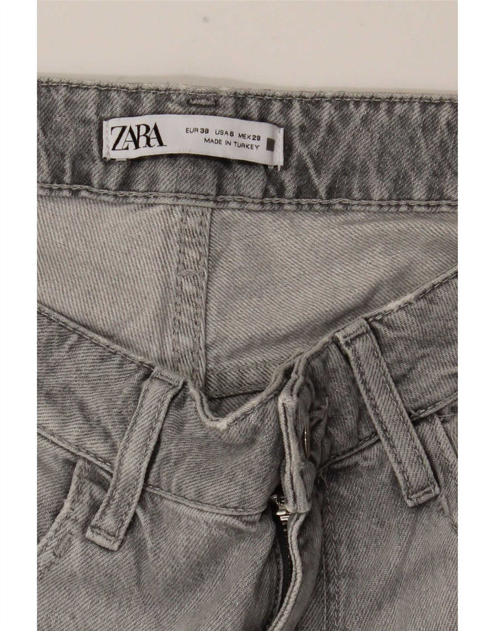 Damskie proste dżinsy Zara EU 38 Small W28 L30 Szare