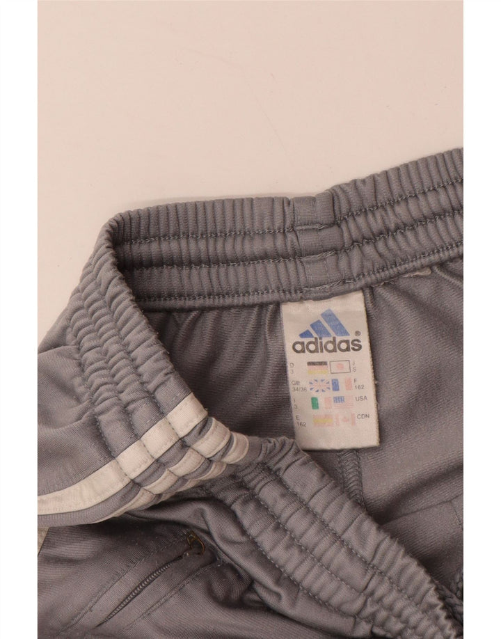 Męskie spodnie dresowe ADIDAS UK 34/36, małe, szare, poliestrowe