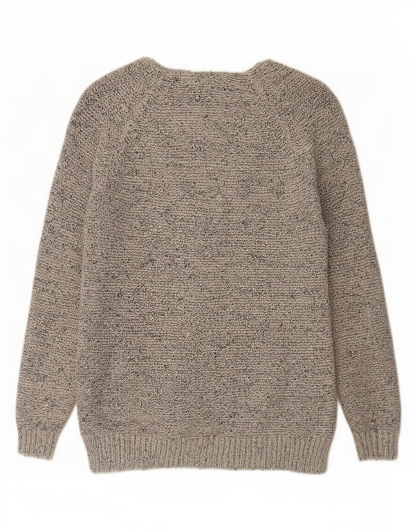 Marks & Spencer Damski sweter rozpinany UK 14 Średnioniebieski, bawełniany nakrapiany