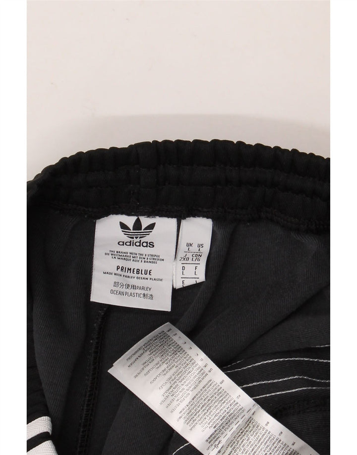 Męskie spodnie dresowe ADIDAS Joggery, duże, czarne, poliestrowe