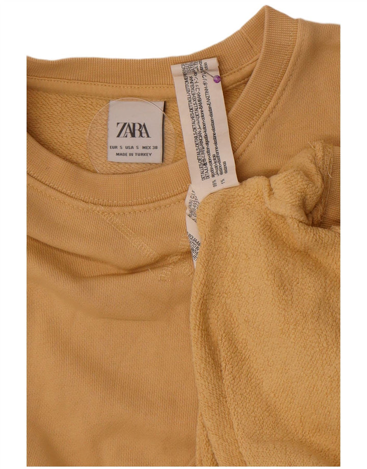 Bluza męska Zara Sweter, mała, beżowa, bawełniana