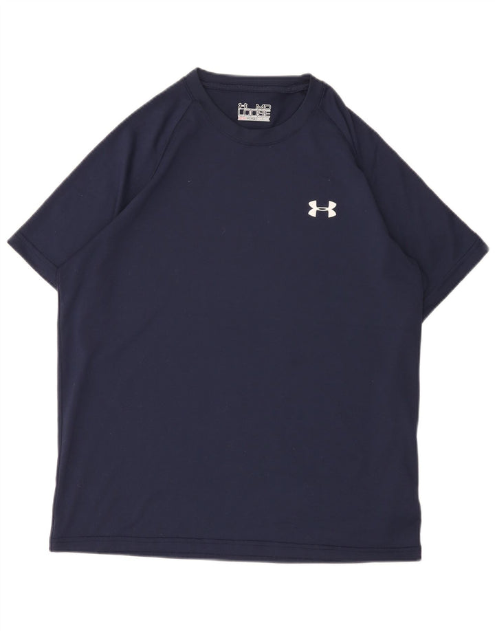 Męska koszulka t-shirt Under Armour Heat Gear, średni granatowy poliester
