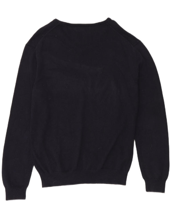 Crew Clothing Damski sweter z dekoltem w kształcie litery V, UK 18 XL, granatowy, bawełniany