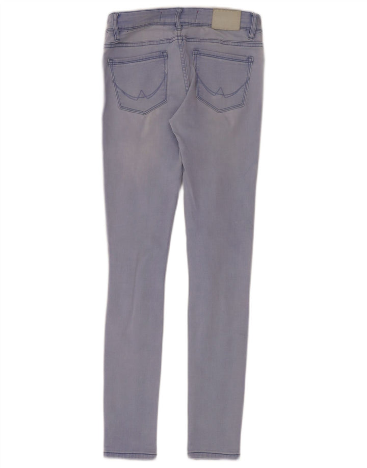 Damskie jeansy Superdry Alexia Distressed Jegging W25 L30 Niebieskie, bawełniane