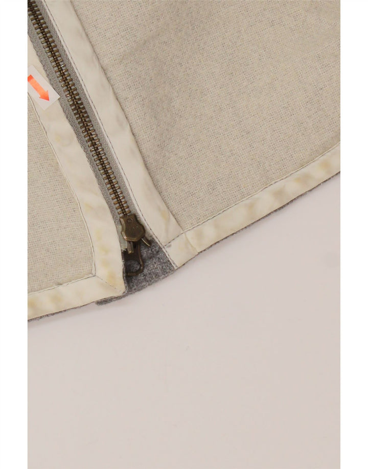 Damski płaszcz z kapturem Tommy Hilfiger UK 18 XL, szara wełna