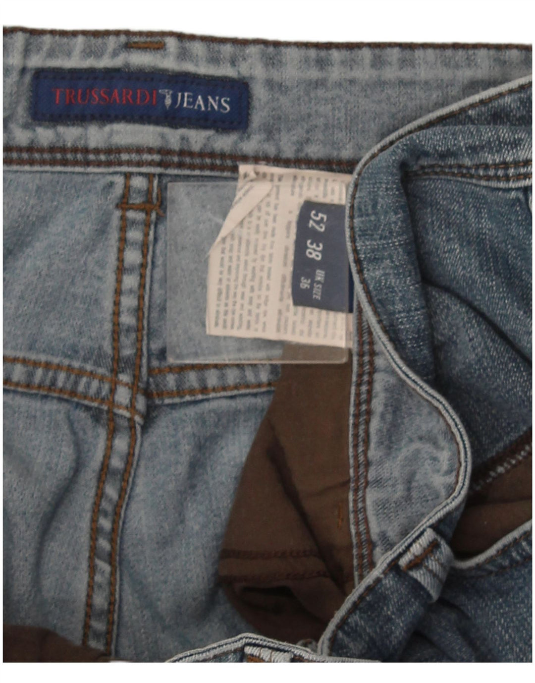 Męskie proste dżinsy Trussardi W36 L34 Niebieskie