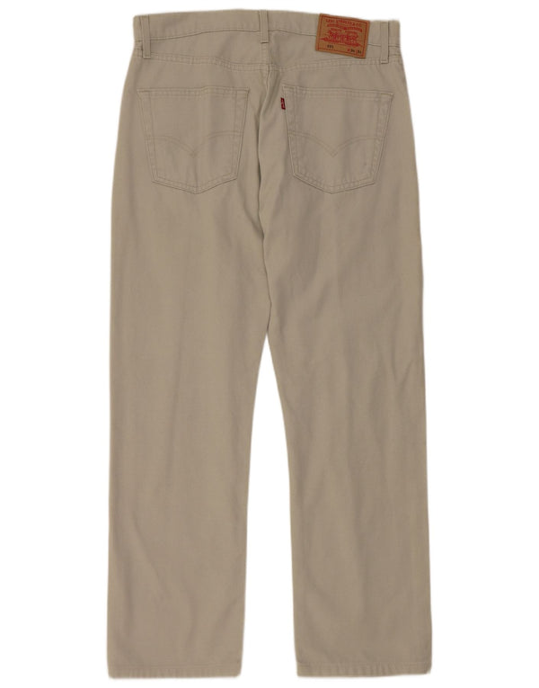 Męskie spodnie Levi's 551 Straight Casual W34 L29 Szara bawełna