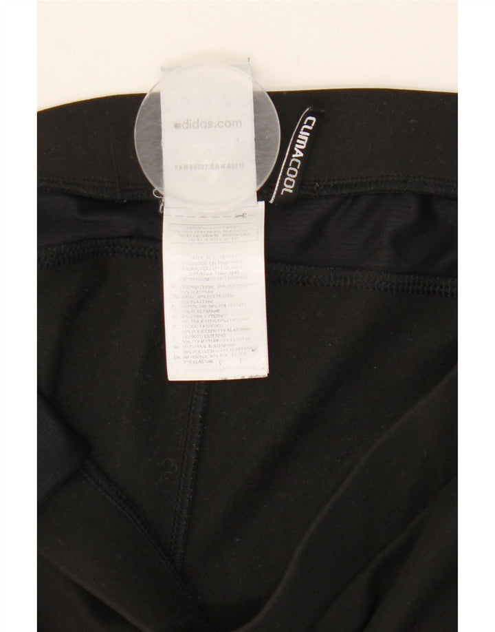 Damskie spodnie dresowe Adidas Climacool UK 12, średni czarny poliester