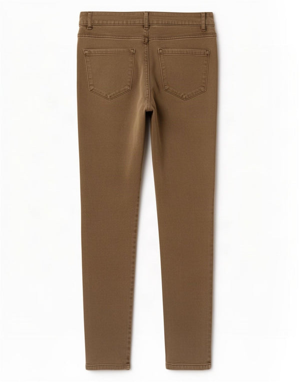 Spodnie Marks & Spencer Damskie Skinny Casual UK 10 Small W27 L26 Beżowe