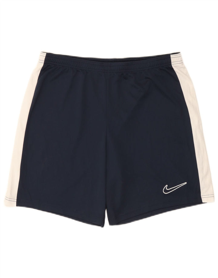 Męskie spodenki sportowe Nike Dri Fit Slim, duży, granatowy, kolorowy poliester