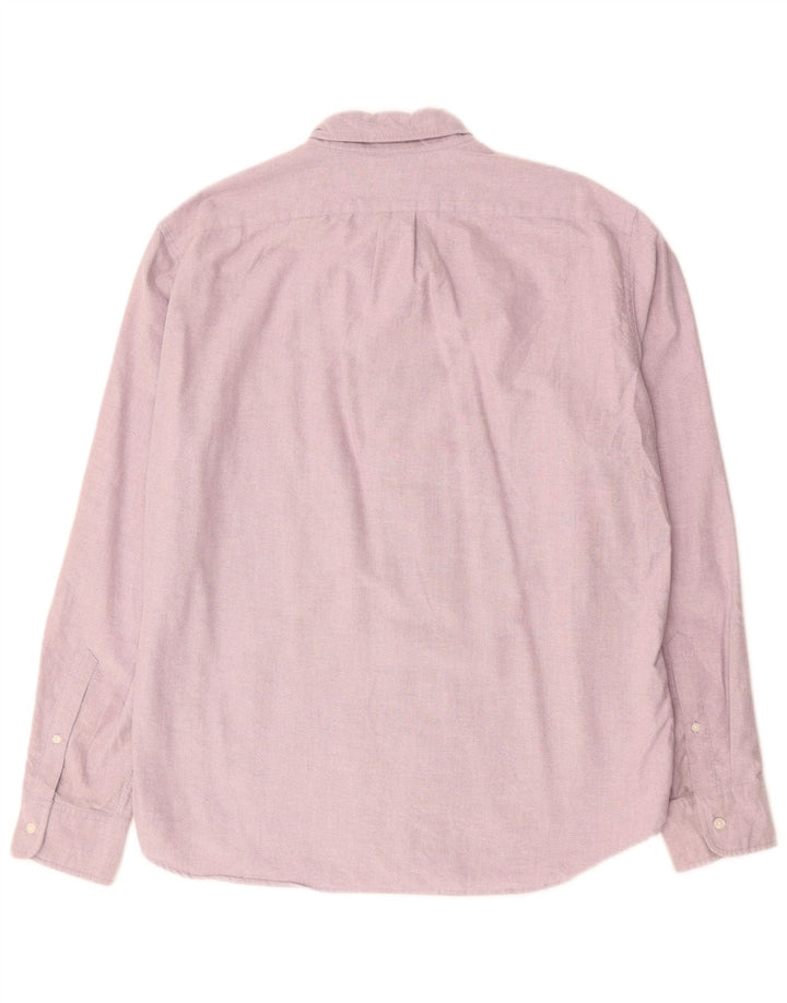 J. CREW Męska koszula Oxford Slim XL, fioletowa, bawełniana