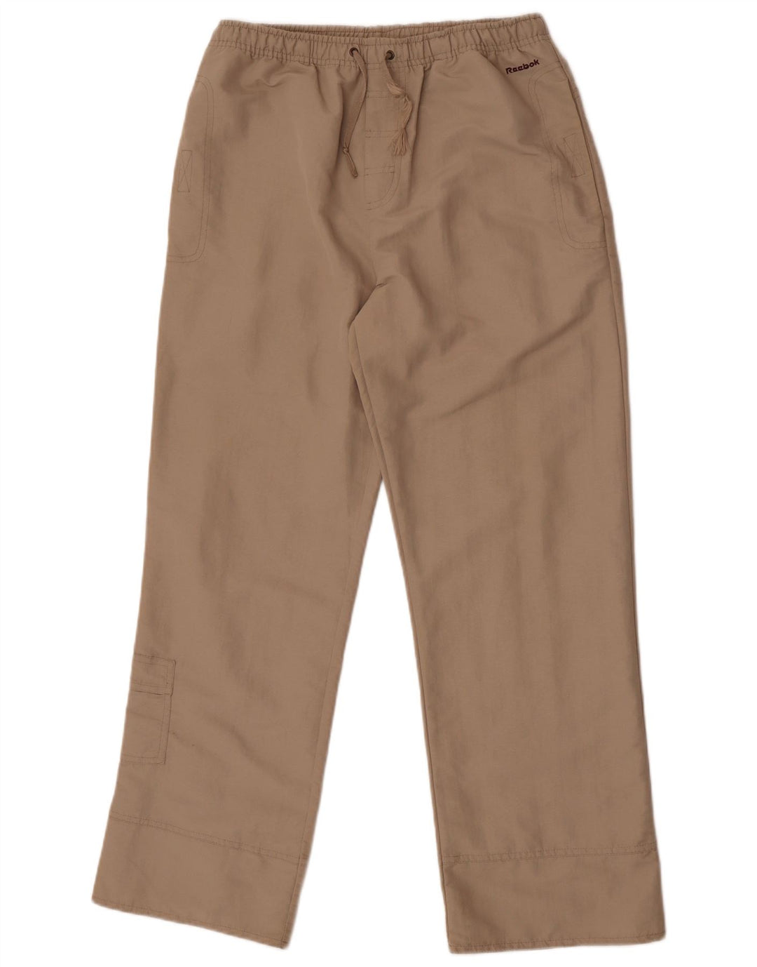 Damskie spodnie dresowe Reebok UK 12 Średni beżowy nylon
