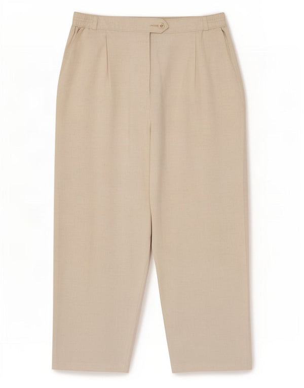 Spodnie Capri Marks & Spencer Damskie UK 14 Medium W32 L22 Beżowe