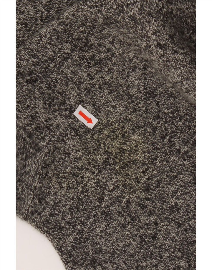 Męski sweter Invicta z dekoltem w kształcie litery V, duży, szary, nakrapiany