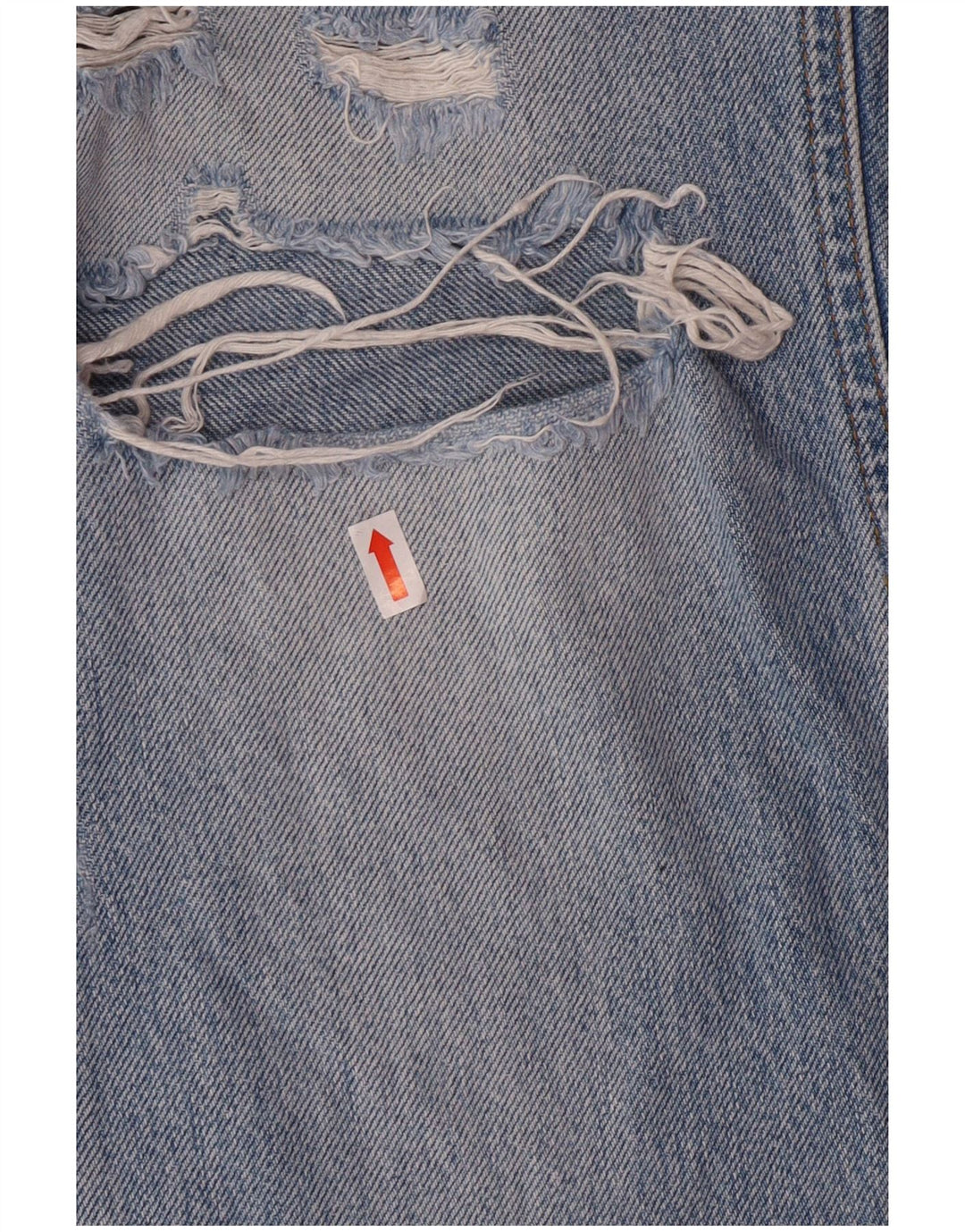 Damskie jeansy Zara w trudnej sytuacji, zwężane EU 36 XS W26 L27 Niebieskie bawełniane grunge