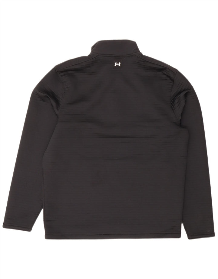 Męski sweter z zamkiem błyskawicznym Under Armour, średni czarny poliester