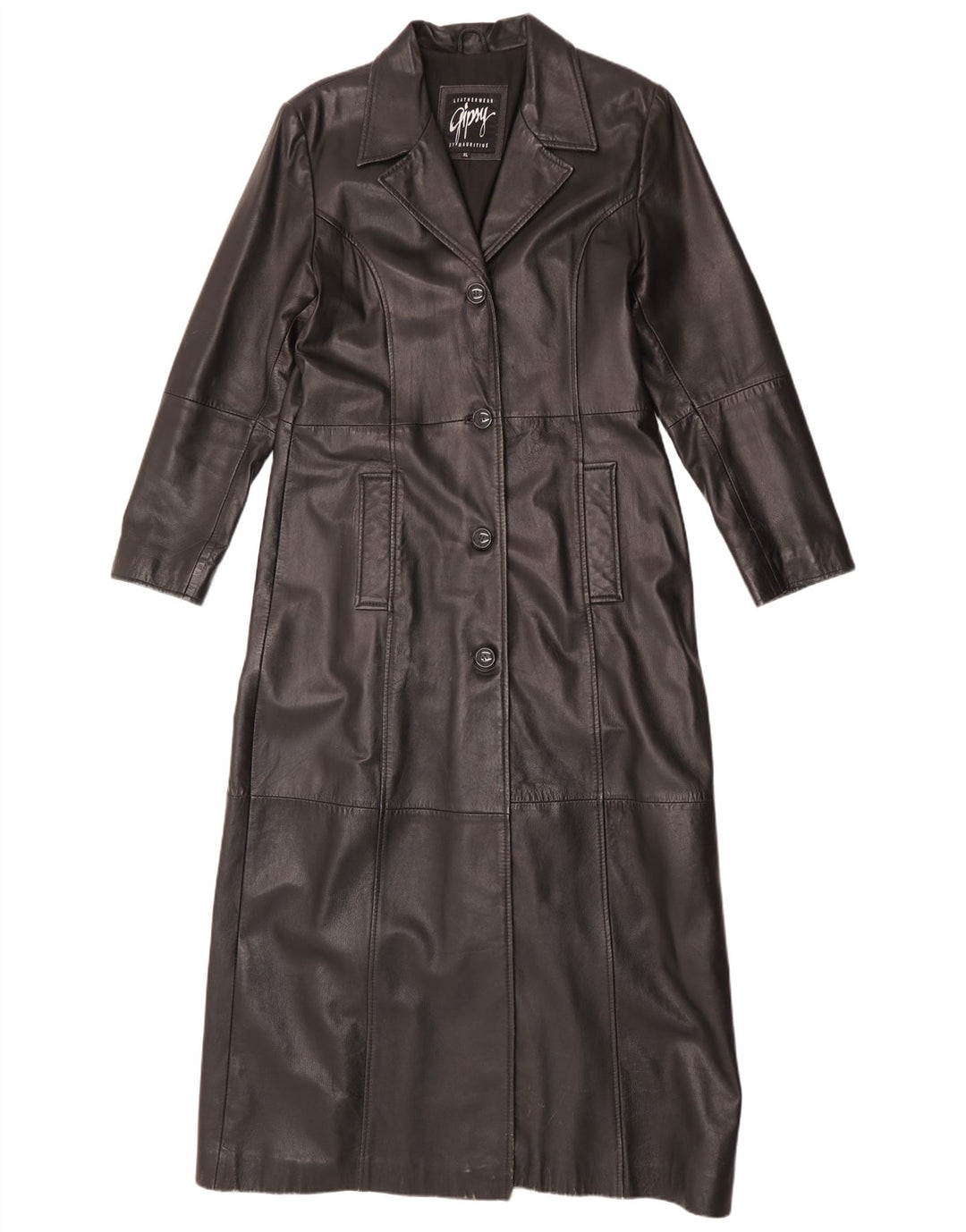Damski trencz Gipsy UK 18 XL, czarna skóra