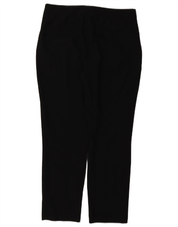 Damskie proste spodnie garniturowe ZARA EU 38 Small W28 L26 Czarny poliester