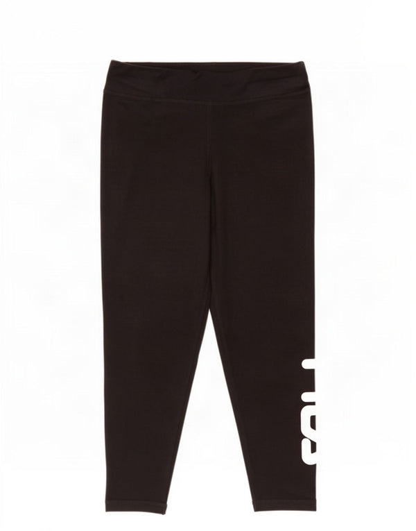 Damskie legginsy Fila Graphic UK 18 XL, czarne, bawełniane