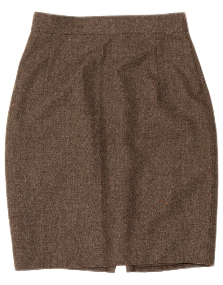 Vintage damska spódnica ołówkowa IT 40 Small W26 Szara wełna