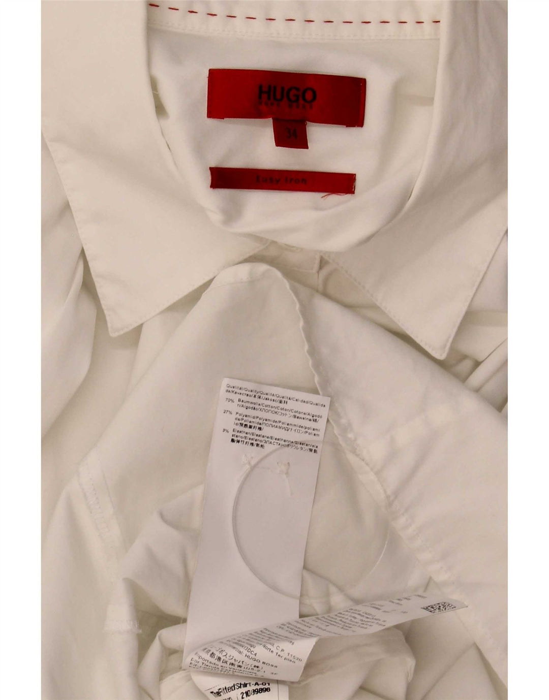 Koszula damska Hugo Boss EU 34 XS Biała bawełna